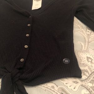 Abercrombie long sleeve navy cute tee